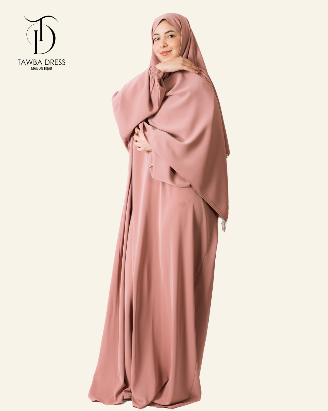 Abaya Nour - Rose