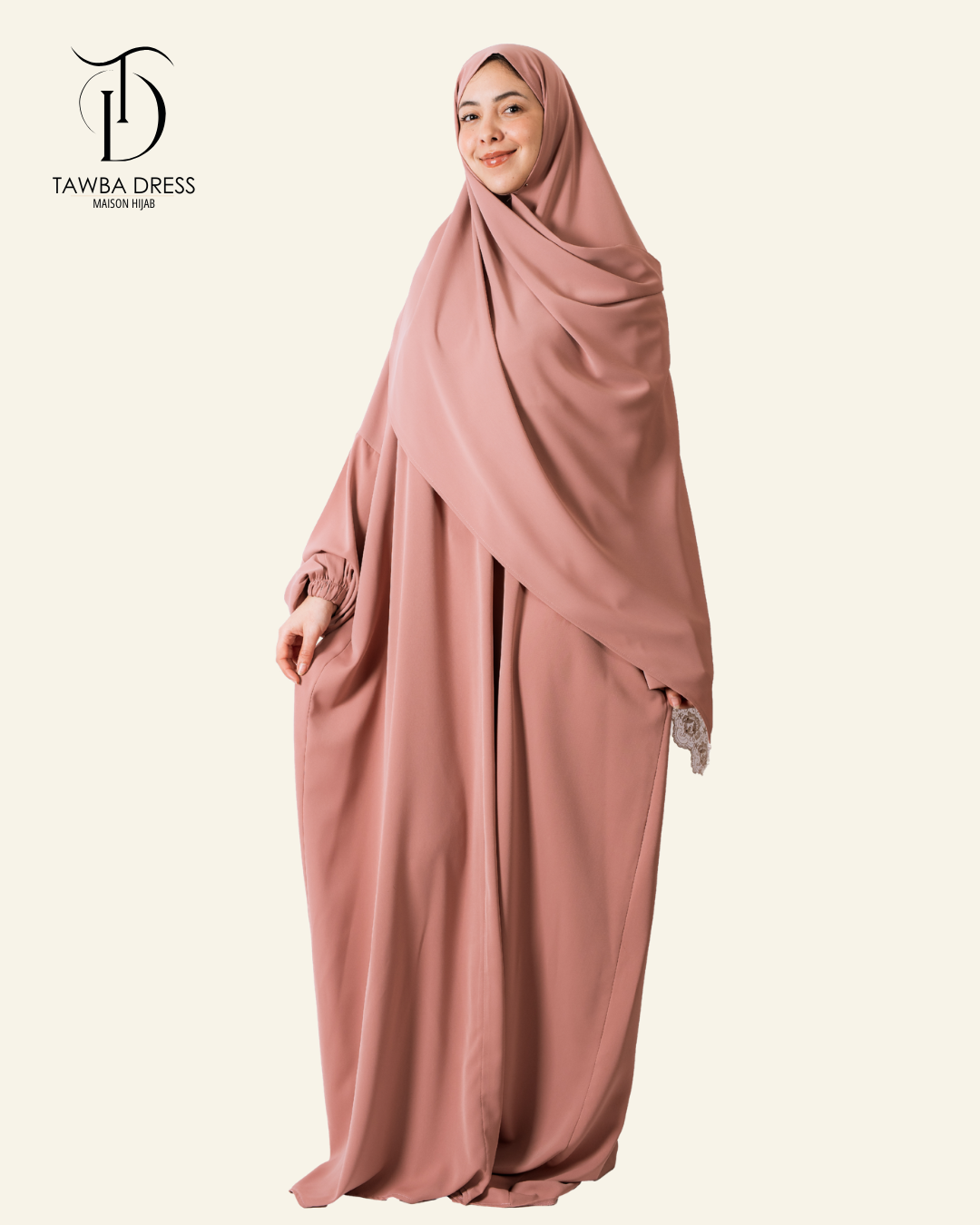 Abaya Nour - Rose