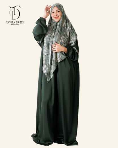Abaya Tawba - Vert Royal