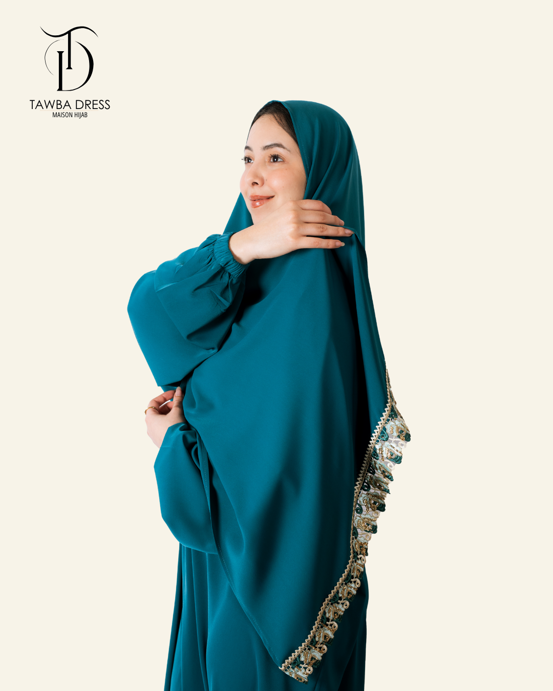 Abaya Hidaya - Bleu Canard