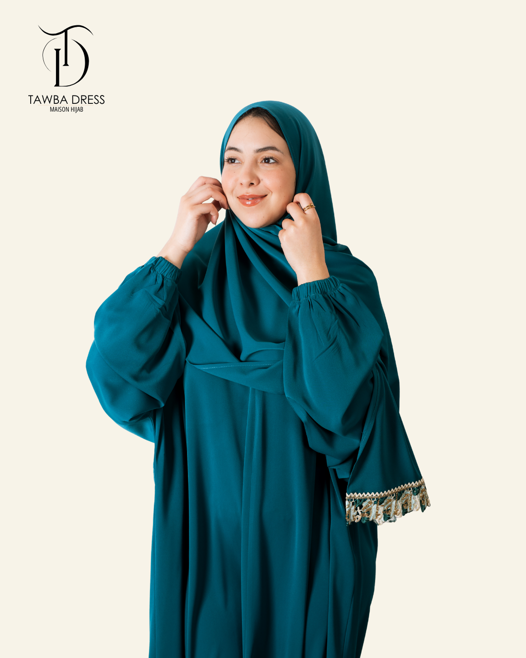 Abaya Hidaya - Bleu Canard