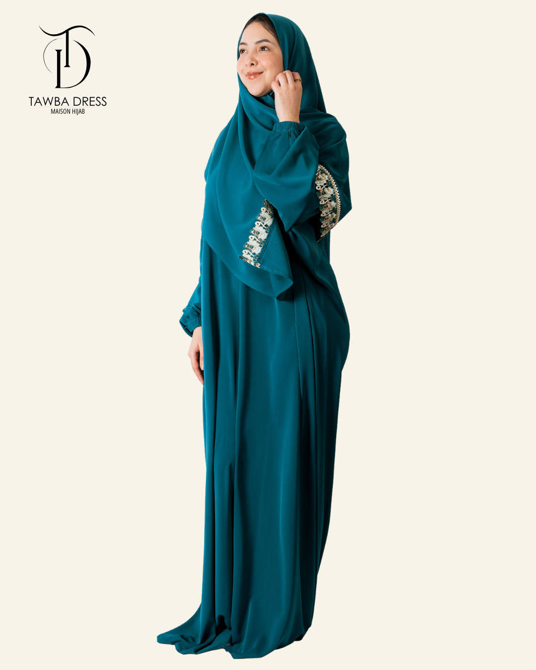 Abaya Hidaya - Bleu Canard
