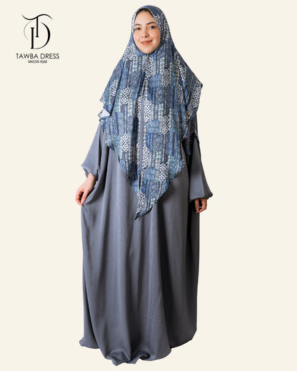 Abaya Tawba Bleu Jean