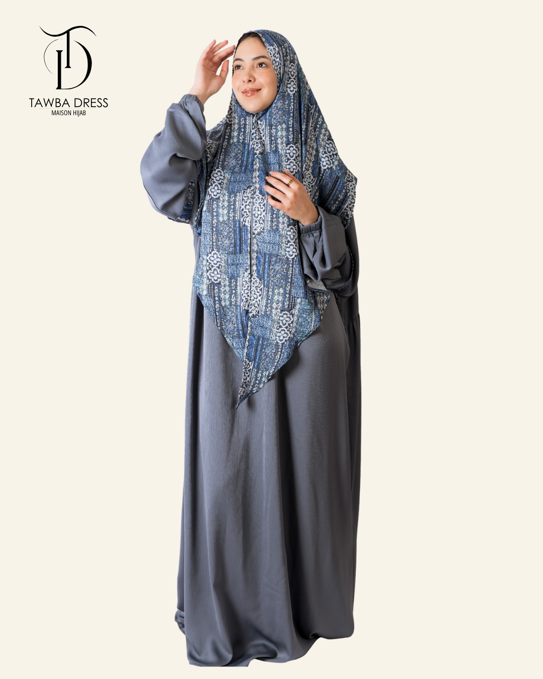 Abaya Tawba Bleu Jean